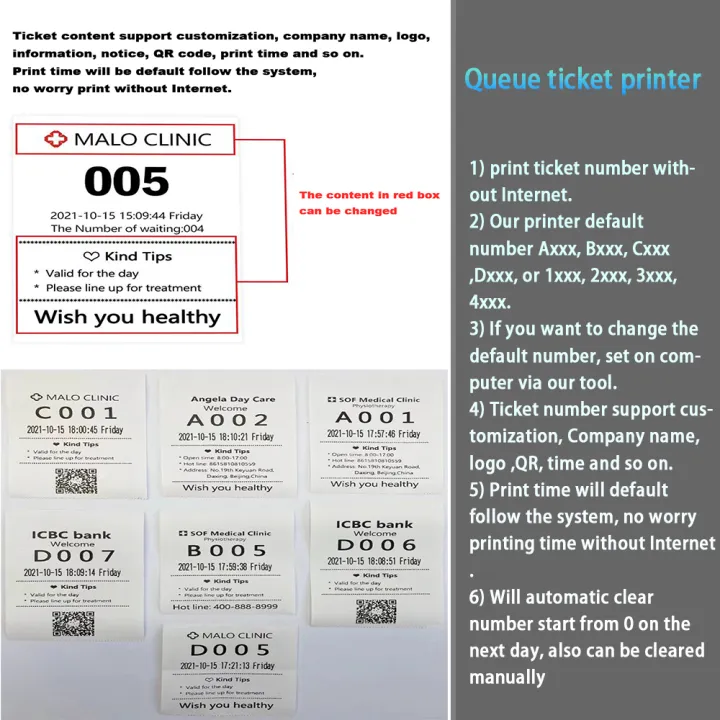 Soonpos 80mm Queue Ticket Ther - đánh giá và giá Commercial Printing Inc
