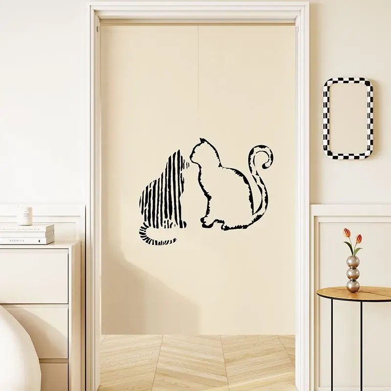 VIKAMA Minimal Line Cat Noren  - đánh giá và giá Commercial Printing Rates