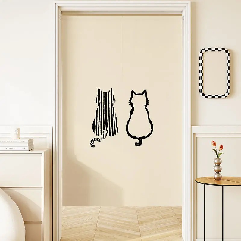 VIKAMA Minimal Line Cat Noren  - đánh giá và giá Commercial Printing Rates