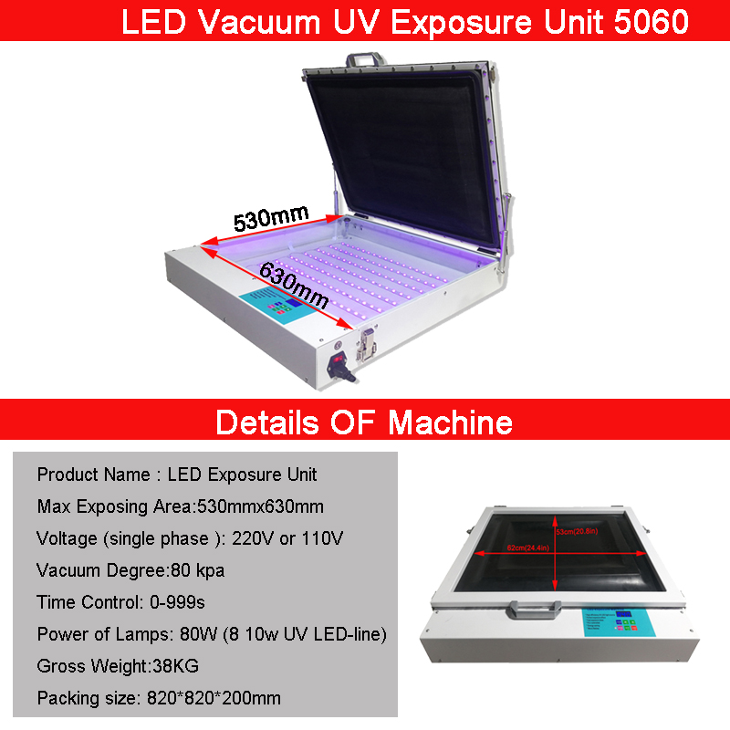 50×60cm Vacuum UV LED Screen P - đánh giá và giá Commercial Printing Process