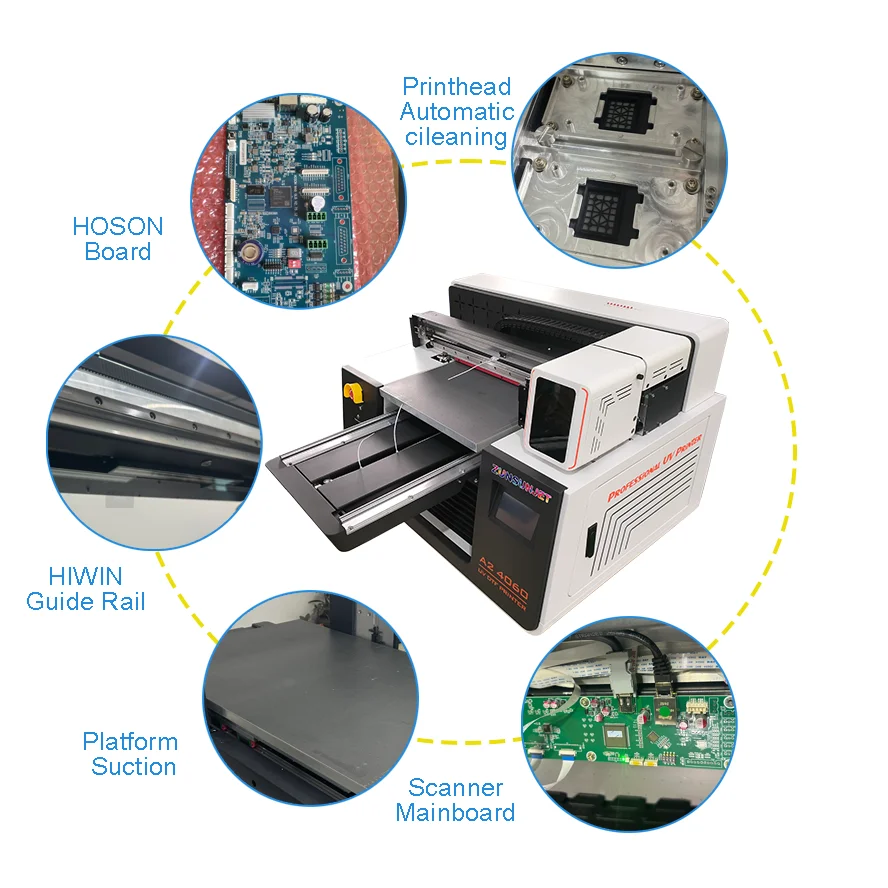 Small A2 Flatbed UV Dtf Inkjet - đánh giá và giá Uv Flatbed Printer